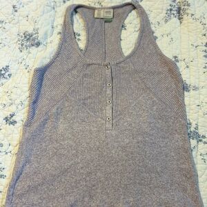 Saturday Sunday Lucie Lilac Anthropology Ribbed Racerback Tank Small